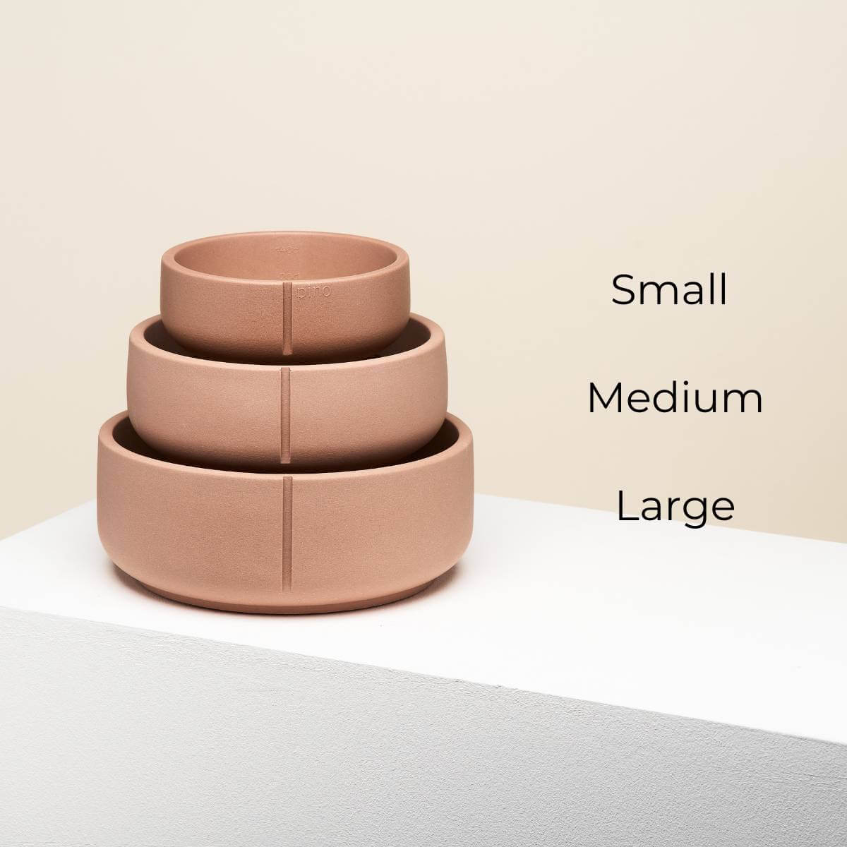 The three diffrent sizes in foxy terra