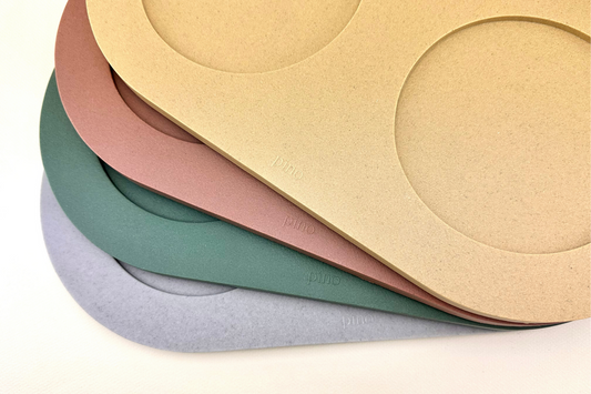 The four diffrent tray colors