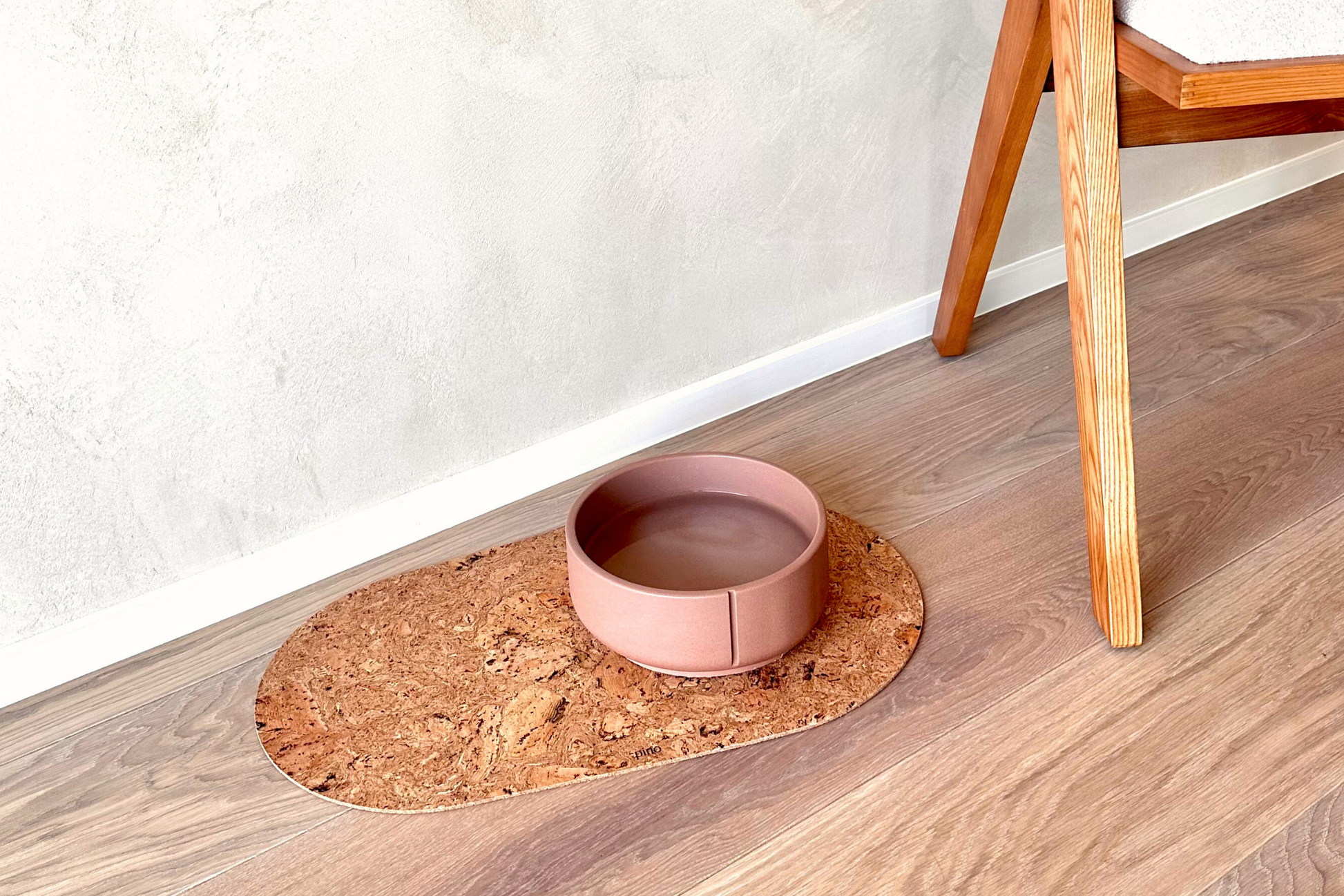 lifestyle photo of the cork mat